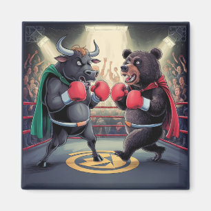 Bull and Bear Magnet