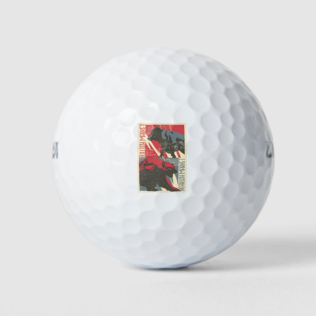 Bull and Bear Market - Day Traders Gift Golf Balls (Front)