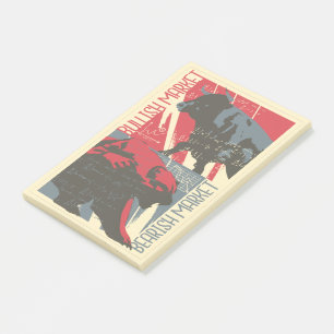 Bull and Bear Market - Day Traders Gift Post-it Notes