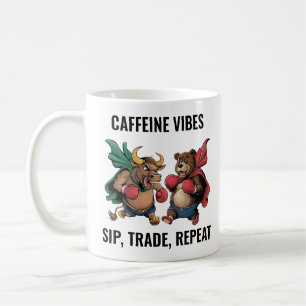 Bull and Bear Personalized Coffee Mug