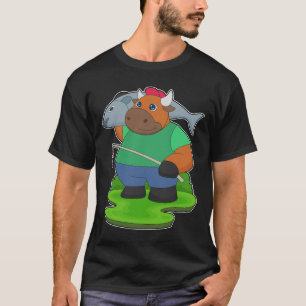 Bull Angler Fish Fishing T-Shirt