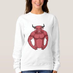 Bull as Bodybuilder extreme Sweatshirt
