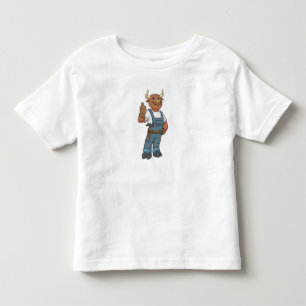 Bull as Handyman with Hammer Toddler T-Shirt