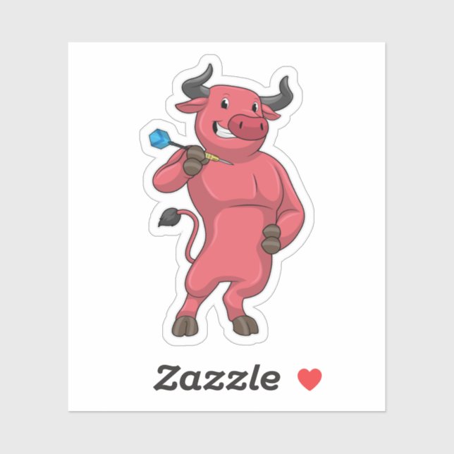 Bull at Darts with Dart (Sheet)