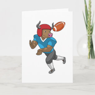 Bull at Football Sports Card