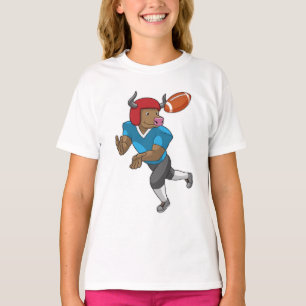 Bull at Football Sports T-Shirt