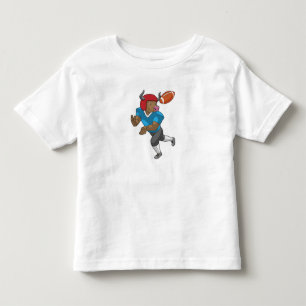 Bull at Football Sports Toddler T-Shirt