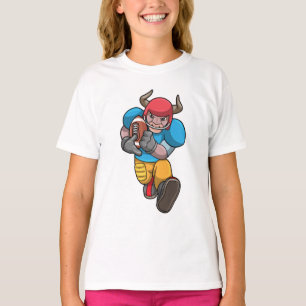 Bull at Sports with Football & Helmet T-Shirt