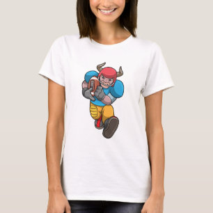 Bull at Sports with Football & Helmet T-Shirt