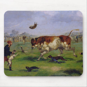Bull Baiting (oil on paper laid on panel) Mouse Mat