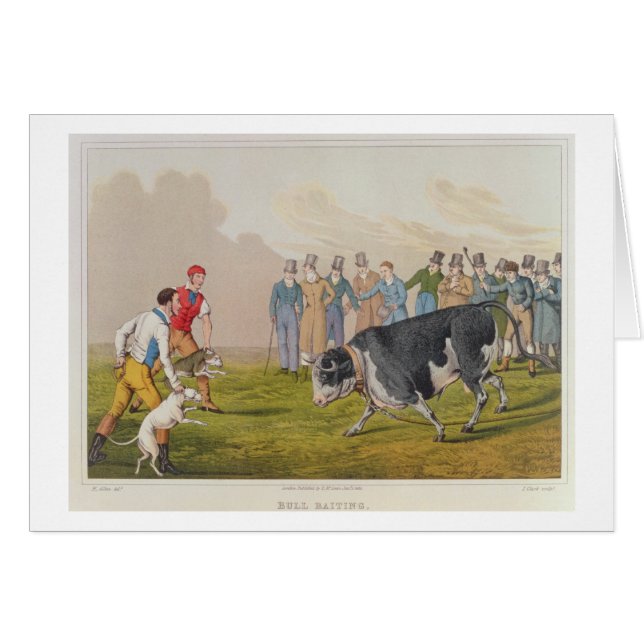 'Bull Baiting', pub.by Thomas McLean, 1820, (print (Front Horizontal)