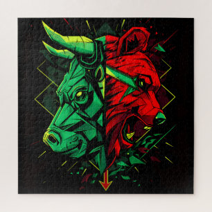 Bull Bear Duel Forces  Jigsaw Puzzle