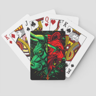 Bull Bear Duel Forces  Playing Cards