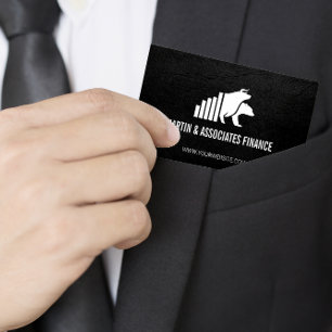Bull Bear Stocks   Finance Graph Business Card