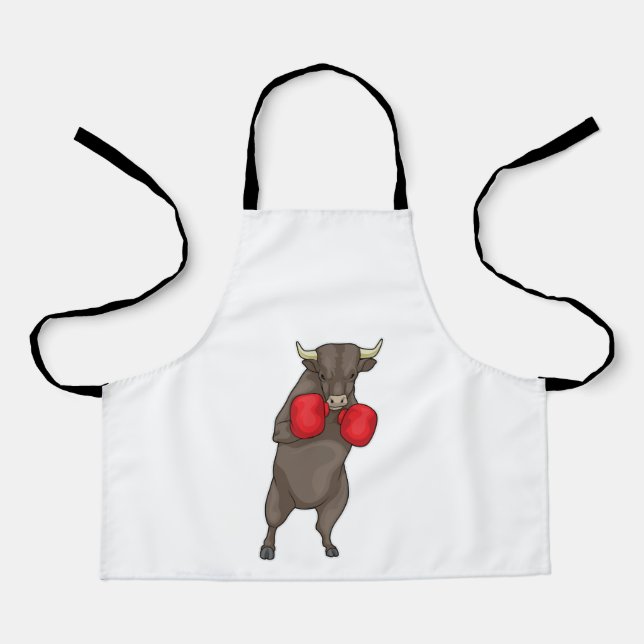 Bull Boxer Boxing gloves Apron (Front)