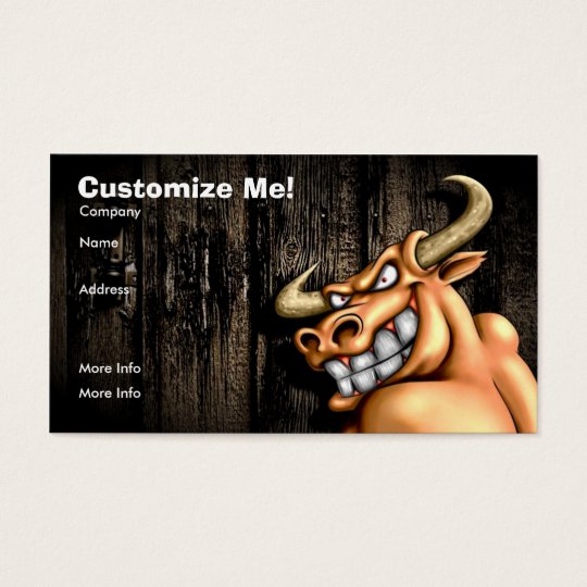 Bull Card / Customisable
