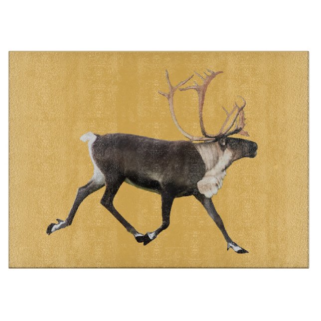 Bull Caribou Cutting Board (Front)