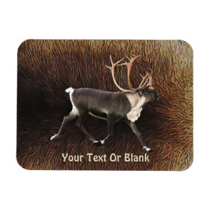 Bull Caribou (Reindeer) Magnet