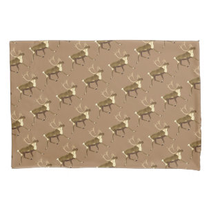 Bull Caribou - Sepia Pillowcase