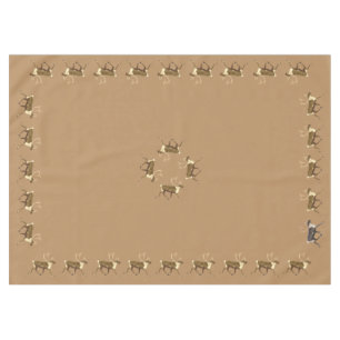 Bull Caribou - Sepia Tablecloth