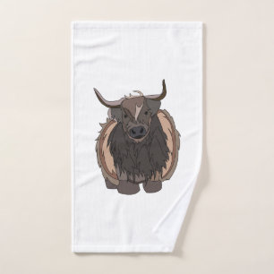 Bull Cattle Bull Hand Towel