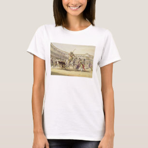 Bull Charging a Picador, 1865 (colour litho) T-Shirt