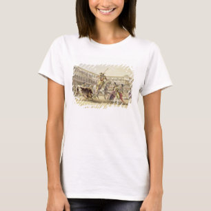 Bull Charging a Picador, 1865 (colour litho) T-Shirt