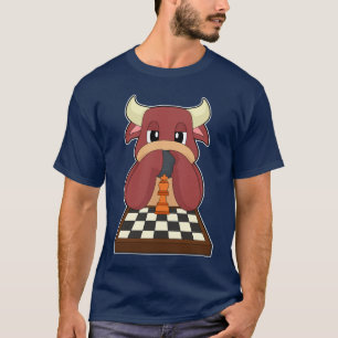Bull Chessboard Chess Board game T-Shirt