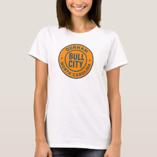 Bull City Durham North Carolina Round Badge – Bold T-Shirt