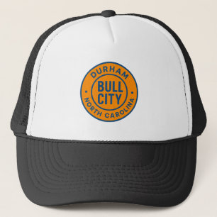Bull City Durham North Carolina Round Badge – Bold Trucker Hat