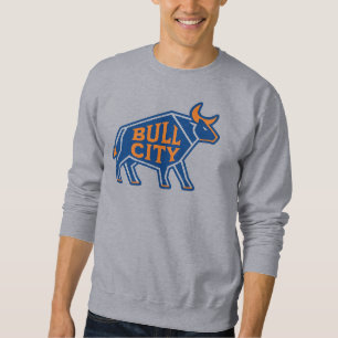 Bull City Geometric Bull Design – Durham NC Pride Sweatshirt