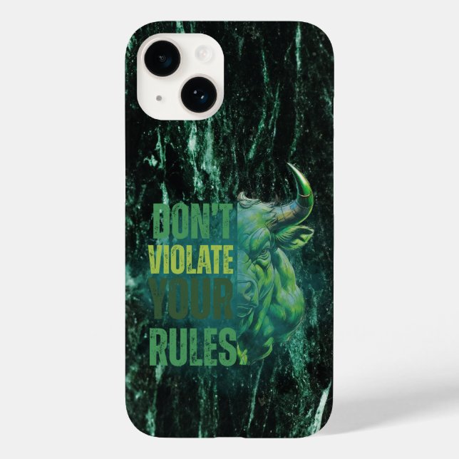 Bull design | Reminder | Motivation Case-Mate iPhone Case (Back)