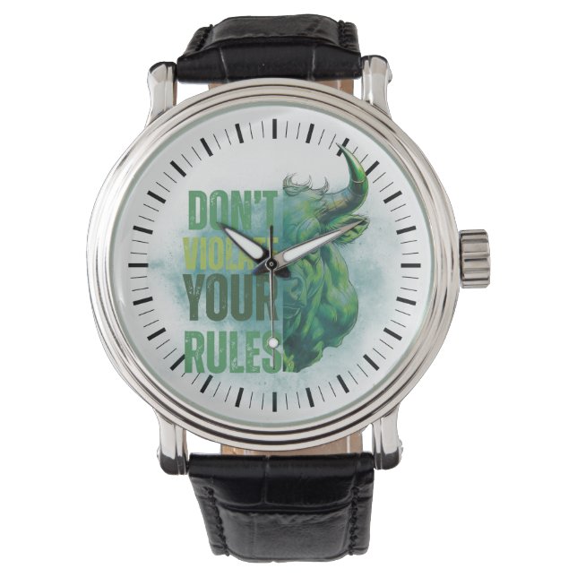 Bull design | Reminder | Motivation Watch (Front)