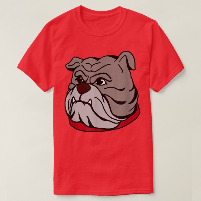 Bull Dog Aggressive And Strong  T-Shirt (Design Front)