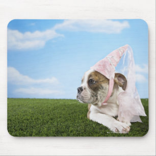 Bull Dog puppy princess Mouse Mat