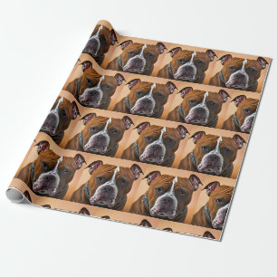Bull Dog Wrapping Paper