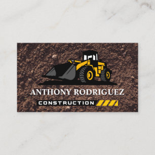 Bull Dozer   Construction   Soil Business Card