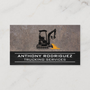 Bull Dozer   Construction Vehicle Business Card