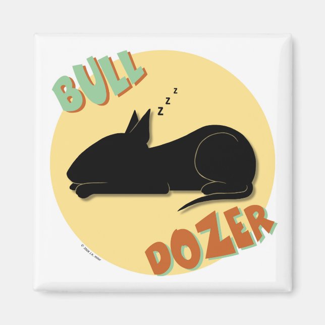 Bull Dozer Magnet (Front)
