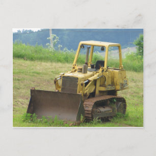 Bull Dozer Postcard