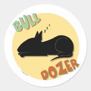 Bull Dozer Stickers