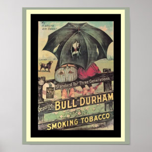 Bull Durham Vintage Tobacco Ad Poster