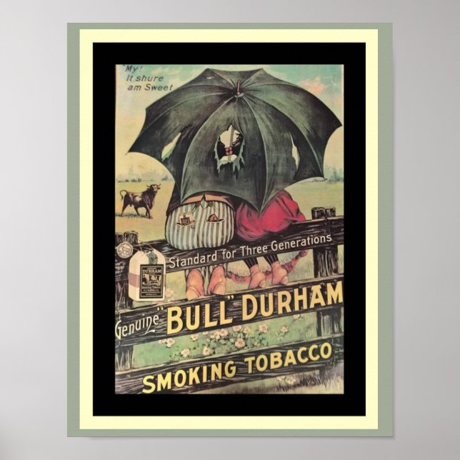 Bull Durham Vintage Tobacco Ad Poster (Front)