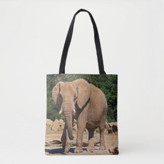 Bull Elephant All Over Print Bag