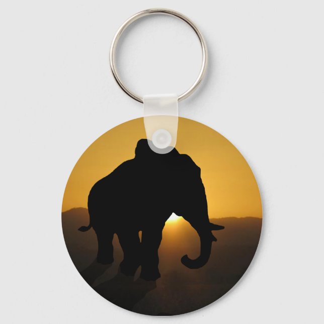 Bull elephant key ring (Front)