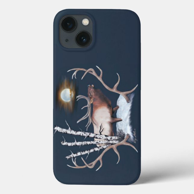 Bull Elk Bugling Case-Mate iPhone Case (Back)