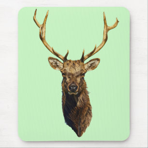 Bull Elk Head animal nature wildlife art Mouse Mat