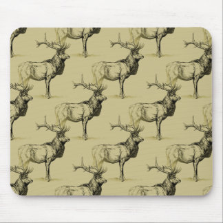 Bull Elk Hunters Wildlife Big Game Hunting Antlers Mouse Mat