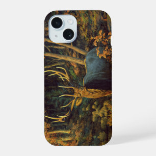 Bull Elk in Autumn Forest iPhone 15 Case