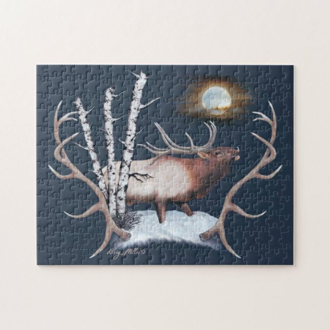 Bull Elk Jigsaw Puzzle (Horizontal)